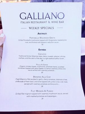 Menu photo 8 Galliano Fulton, MD