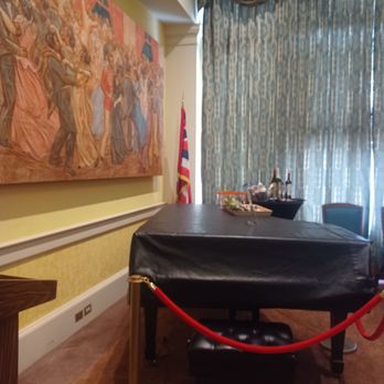 Hawaii Theatre Center - 8/09/25 Grand piano & beautiful artwork on Producer's lounge for VIP - Cinema Near Me - Honolulu, Hawaii