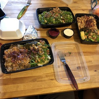 Kabobske - Gyro bowl, salad, shwarma bowl with a side of pita and pita chips. - Mediterranean Near Me - Cincinnati, Ohio