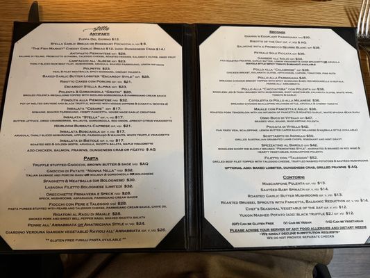 Menu photo 1 Stella Burlingame, CA