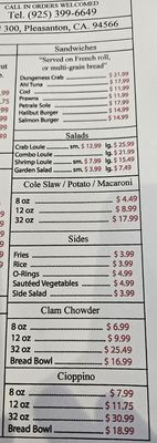 Menu photo 6 Cook's Seafood Pleasanton, CA
