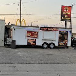 Tacos El Patron - Taco truck just south of the south Vine McDonalds. Small parking lot and street parking.