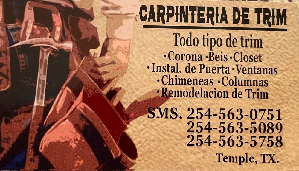 CARPINTERIA DE TRIM Request a Quote 16 Photos Temple, Texas
