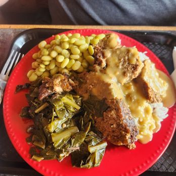 Southern Twist - Meatloaf, collard greens and lima beans. - Southern Near Me - Barstow, California Southern Twist - Meatloaf, collard greens and lima beans. - Southern Near Me - Barstow, California