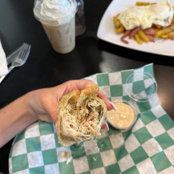 Eleven80 Cafe - Inside of chicken empanada - Breakfast & Brunch Near Me - Tampa Bay, Florida