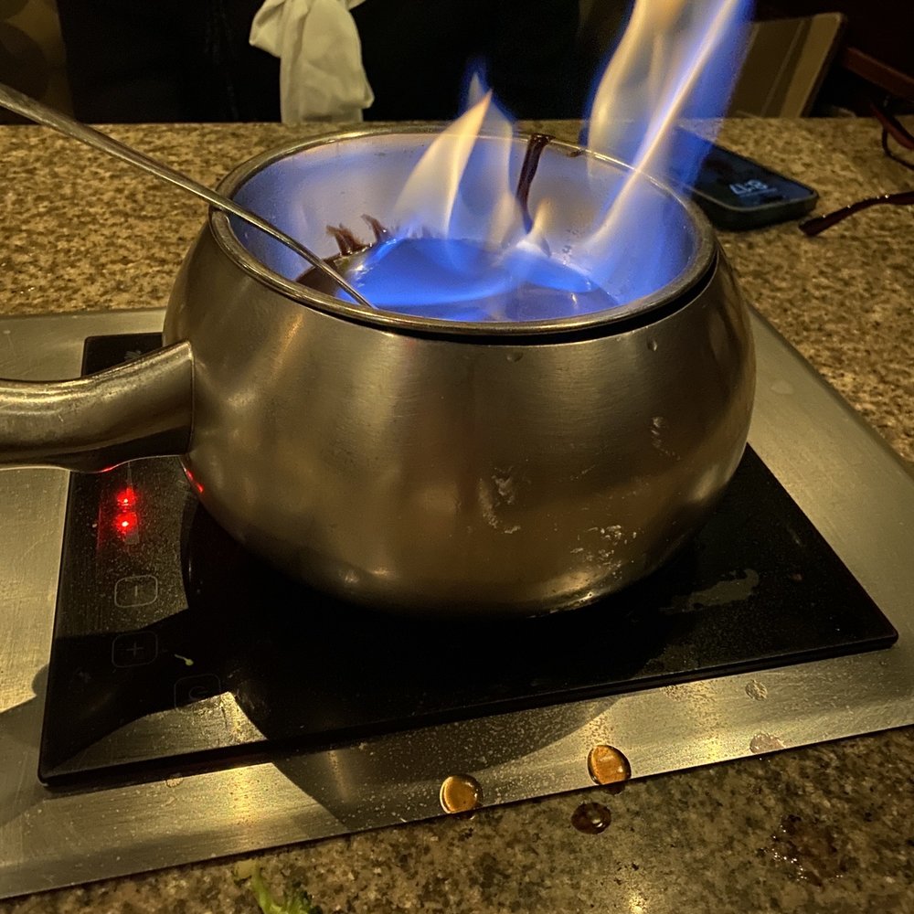 The Melting Pot - Minimal amount of chocolate not even enough for one person and this was big night out for two - Fondue Near Me - Kennesaw, Georgia The Melting Pot - Minimal amount of chocolate not even enough for one person and this was big night out for two - Fondue Near Me - Kennesaw, Georgia
