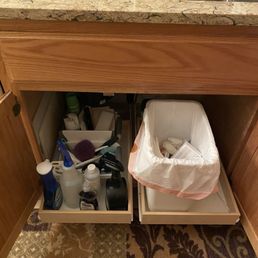 Under kitchen sink Under kitchen sink