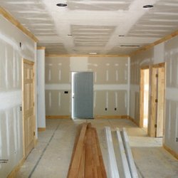 Broad Ripple Construction - Newly hung drywall and doors installed, awaiting final cost of mud