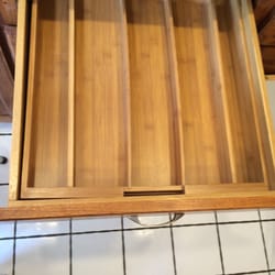 Goodwill Store & Donation Center - Bamboo drawer organizer $19.99 @ BB&B.  $5.99!