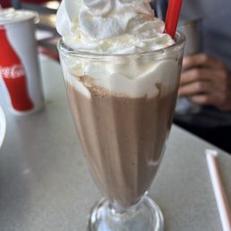 Coffee Shake I added Oreos to a chocolate based milkshake. Very delicious.