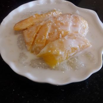 Molly's Thai Ban - "Sweet Sticky Rice with Mango" ($7). Molly adds more coconut milk than most places! :) - Thai Near Me - Phoenix, Arizona Molly's Thai Ban - "Sweet Sticky Rice with Mango" ($7). Molly adds more coconut milk than most places! :) - Thai Near Me - Phoenix, Arizona