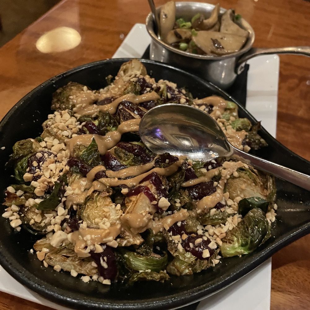 Final Cut Steakhouse - roasted Brussels sprouts and seitas roasted mushrooms - Steakhouses Near Me - Charles Town, West Virginia Final Cut Steakhouse - roasted Brussels sprouts and seitas roasted mushrooms - Steakhouses Near Me - Charles Town, West Virginia