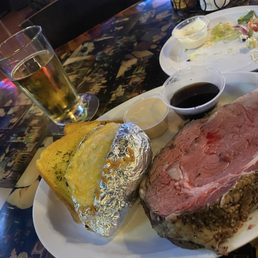 Prime rib meal on Sundays! Great portion, I could only eat little more than half (plenty for leftovers ). Prime rib meal on Sundays! Great portion, I could only eat little more than half (plenty for leftovers ).