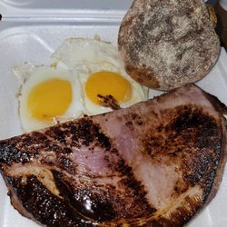 Doc's Diner - The best ham steak ever! Thick, tender, tasty, minimal salt an cooked perfectly.