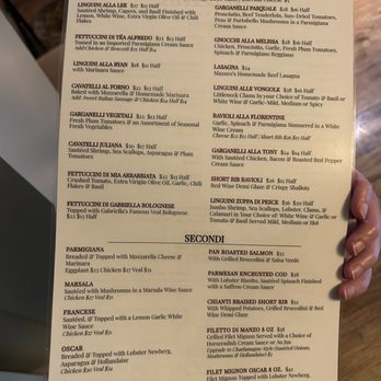 Mazzeo's Ristorante - Menu - Italian Near Me - Pittsfield, Massachusetts