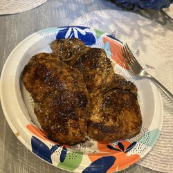 3 Cooked Boneless Pork Chops