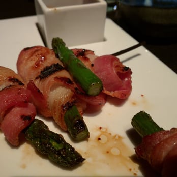 Tadashi - Some how this asparagus fell out of the skewer before being delivered to us... - Sushi Bars Near Me - Bee Cave, Texas