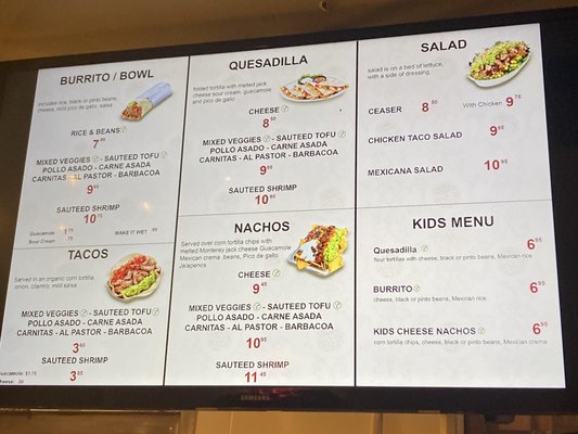 Menu photo 2 Mexicana Berkeley, CA
