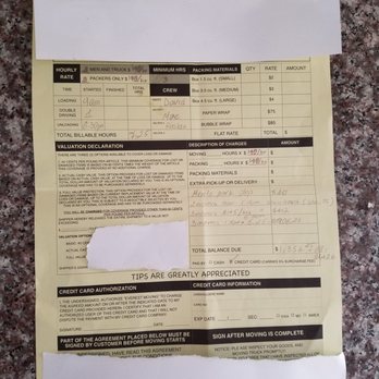 Everest Moving & Storage - My receipt from my review posted on 8/25/2018. - Movers Near Me Everest Moving & Storage - My receipt from my review posted on 8/25/2018. - Movers Near Me