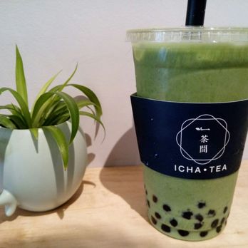 Icha Tea - Green tea matcha latte after mixing - Coffee & Tea Near Me - Toronto, Ontario Icha Tea - Green tea matcha latte after mixing - Coffee & Tea Near Me - Toronto, Ontario