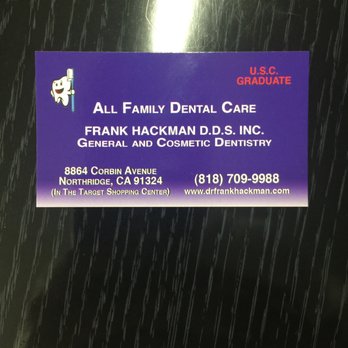 Frank Hackman, DDS - Trojan family. - Dentists Near Me - Northridge, California Frank Hackman, DDS - Trojan family. - Dentists Near Me - Northridge, California