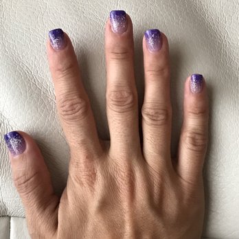 Da Vinci Nail & Spa - Purple Ombré powder manicure! - Nail Salons Near Me - Dacula, Georgia