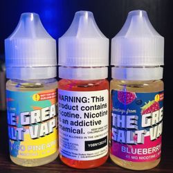 Vapour Kingdom - The Great Salt Vape. Mango/Pineapple & Blueberry Razz.