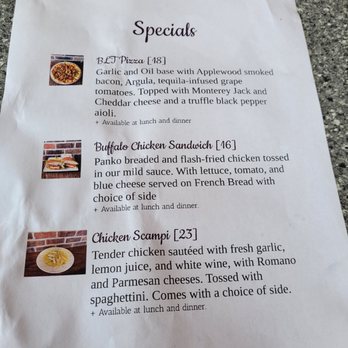 Pub 235 - a menu for a special meal - Pubs Near Me - Webster, New York