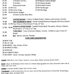 Monroe Country Store - Deli Menu (2020 - Subject To Change)