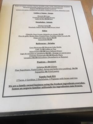 Menu photo 8 Takero Mucho Aurora, CO