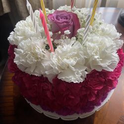 My Touch Flowers - Cake Flower Arrangement