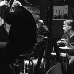West Side Drum Lessons & Recording - An evening of playing jazz with legends Bob Bowman (bass) and John Stowell (guitar).