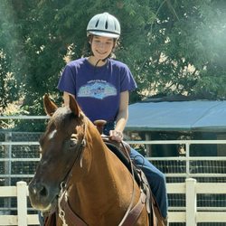Erica Lynn Equine - My daughter with snip a sweet and gentle horse.
