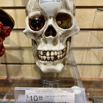 Pirate's House Gift Shop - 06.30.20 Skull bank - Souvenir Shops Near Me - Savannah, Georgia