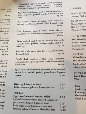 Menu photo 5 Two Birds One Stone South Yarra, VIC