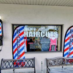 We added a barber pole to our store front!
