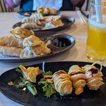 Tokyo Ramen - Pork gyoza, potato wrapped shrimp, shoyu ramen to go. - Ramen Near Me - Morris Plains, New Jersey