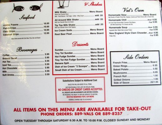 Menu photo 4 Val's Burgers Hayward, CA Menu photo 4 Val's Burgers Hayward, CA