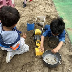 Sandbox, interacting, learning through play