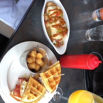 The Lobby - Left Doobie right HOt box with tots - New American Near Me - Denver, Colorado