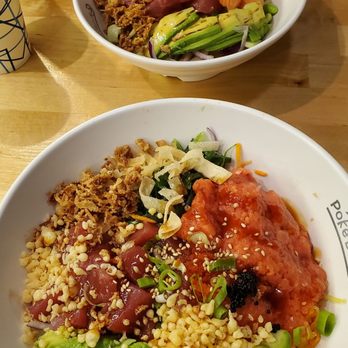 Poke Burrito - large loaded Poke bowl for me and smaller one for my daughter, good stuff!!! - Poke Near Me - Deer Park, Illinois Poke Burrito - large loaded Poke bowl for me and smaller one for my daughter, good stuff!!! - Poke Near Me - Deer Park, Illinois