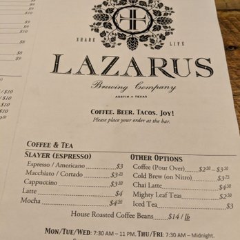 Lazarus Brewing - Breweries Near Me - Austin, Texas