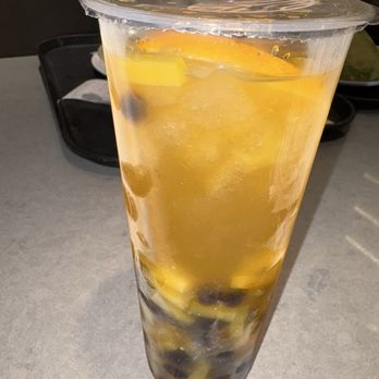 Cafe 88 - Mango tea, too sweet though. I had to dilute it when I brought it home. - Cafes Near Me - Rohnert Park, California