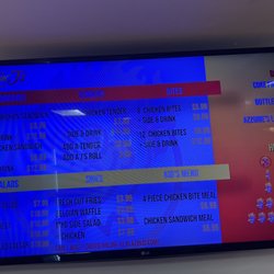 Blazin' J's - The menu
