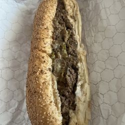 Brother Joe’s Hoagie Shop - Cheesesteak hoagie with mushrooms, onions, and peppers