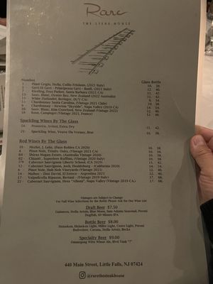 Menu photo 6 Rare, The Steak House Little Falls, NJ Menu photo 6 Rare, The Steak House Little Falls, NJ