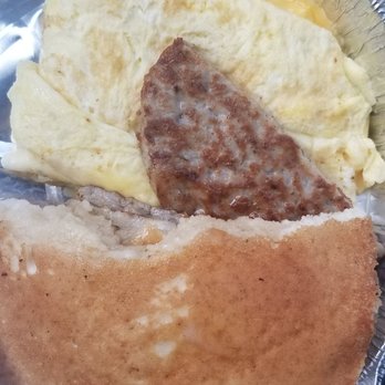 Sopranos Deli - an omelet, sausage, and bread - Delis Near Me - Merrick, New York