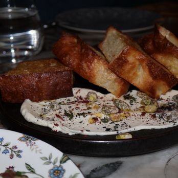 Allelo - CHEF RAQUEL'S FOCACCIA house-made ricotta, thyme, candied pistachio, sumac - Mediterranean Near Me - St. Petersburg, Florida