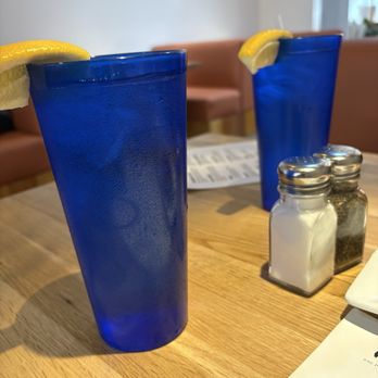 Rosa's - Cobalt blue cups - New Mexican Cuisine Near Me - Big Bear Lake, California