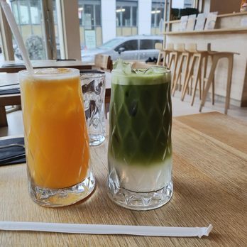 Fer - Orange Green Tea Passionfruit and Matcha Coconut - Noodles Near Me - Long Island City, New York